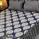 BEDHSEET NEW COLLECTION 3Pc Stitched 2 Sided Frill Bedsheets