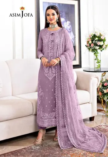 PRESENTING ASIMJOFA LUXURY CHIFFON EMBROIDERED ARTICLE